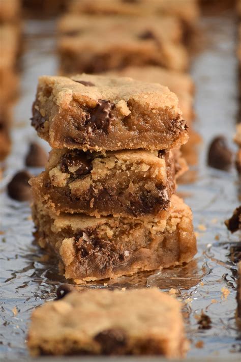 Chewy Chocolate Chip Cookie Bars My Homemade Heaven