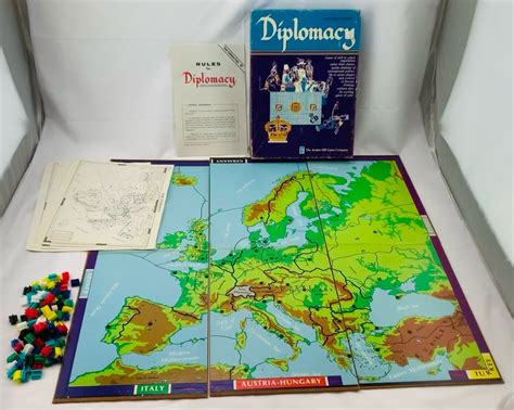 Diplomacy Game 1976 Good Condition Mandis Attic Toys