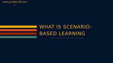 What Is Scenario Based Learning By Roman Petra Issuu