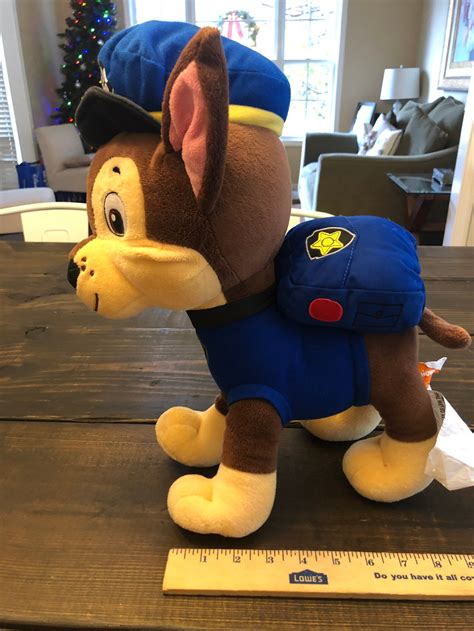 Nickelodeon Paw Patrol Chase Plush Stuffed Animal Etsy