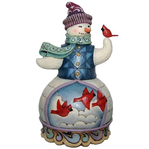 4022933 Snowman With Cardinals By Jim Shore By Jim Shore Heartwood