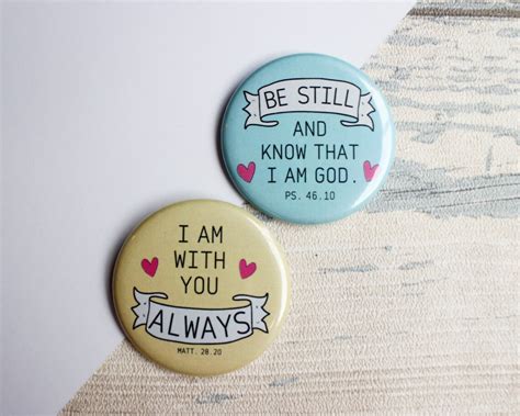 Pin Badges Set Of 2 Christian Pins Cute Accessories Bible Etsy
