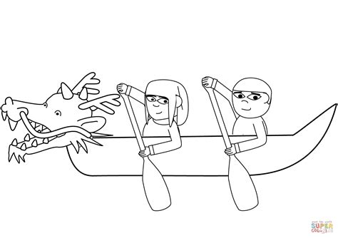 Chinese Dragon Boat Festival Coloring Page Free Printable Coloring Pages Dragon Boat Festival