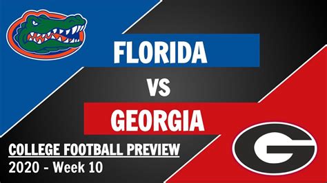 Florida Vs Georgia Preview And Prediction 2020 Week 10 College