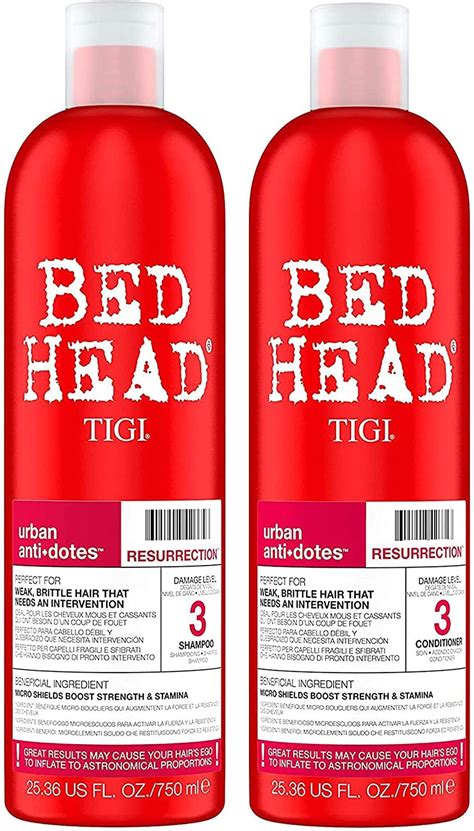 bed head tigi resurrection shampoo conditioner 25 36oz set beauty