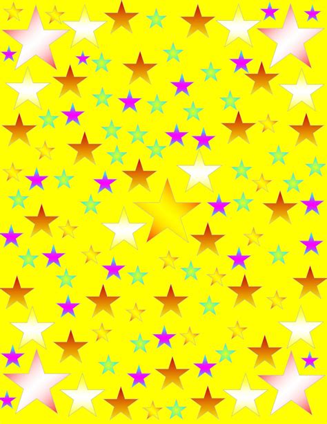 Yellow Background With Stars Free Stock Photo Public Domain Pictures
