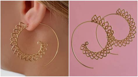 Wire Hoop Earrings How To Make Barbed Wire Earrings For Christmas