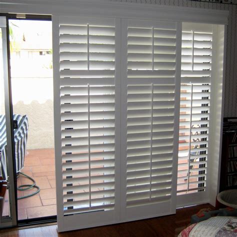 Replace your standard interior barn door with the glass panel sliding barn door. Custom Blinds For Sliding Glass Doors | Door glass design ...