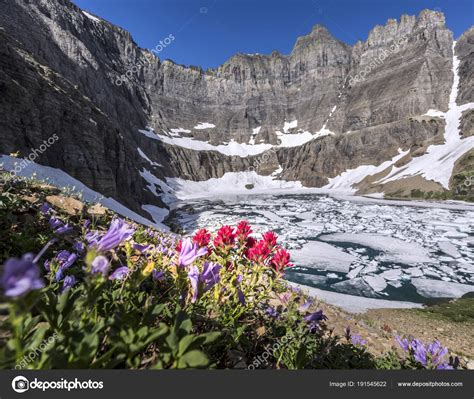 Iceberg Lake Glacier National Park Montana Usa — Stock Photo