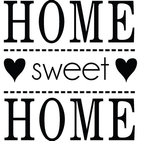Stickers Muraux Citations Sticker Home Sweet Home Ambiance