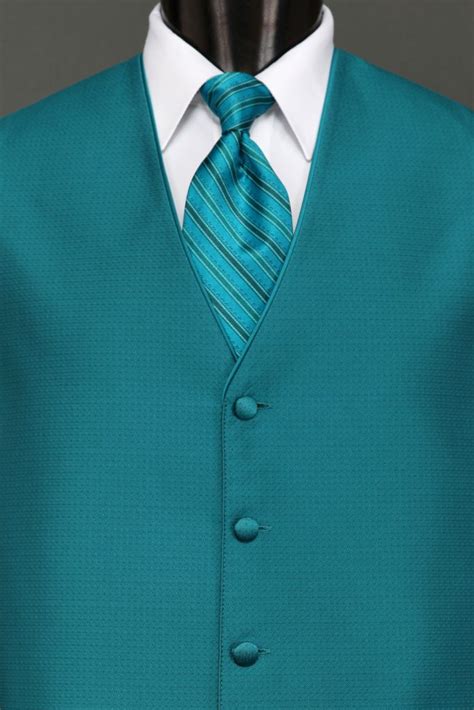 Turquoise And Teal Tuxedo Vests Tuxedo Vest Rental