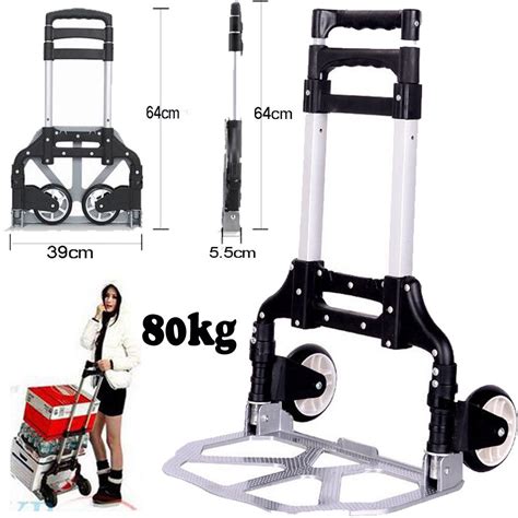 4.0 out of 5 stars 103. 80KG Folding Compact Aluminium Hand Truck Trolley Luggage ...