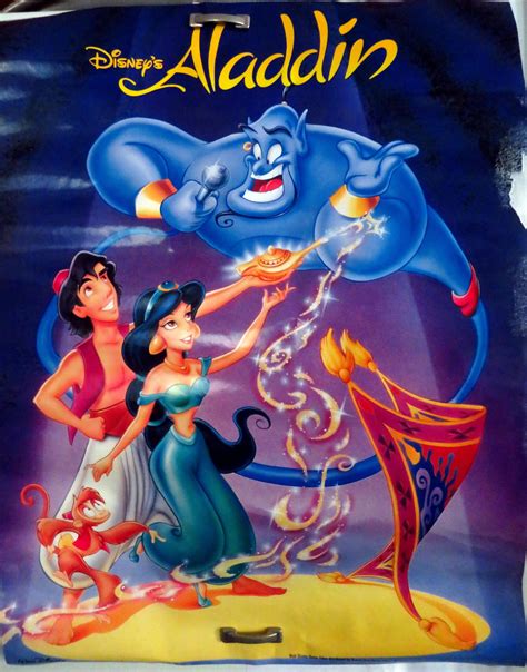 1993 Promo Disney Aladdin Sing Along Poster Disney Aladdin Aladdin