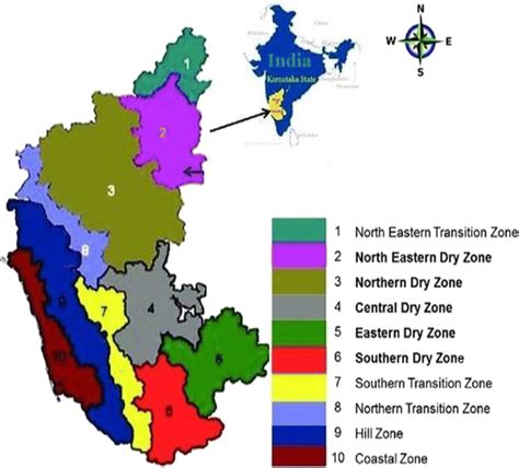 Karnataka Map Showing Its Agro Climatic Zones Download Scientific Diagram