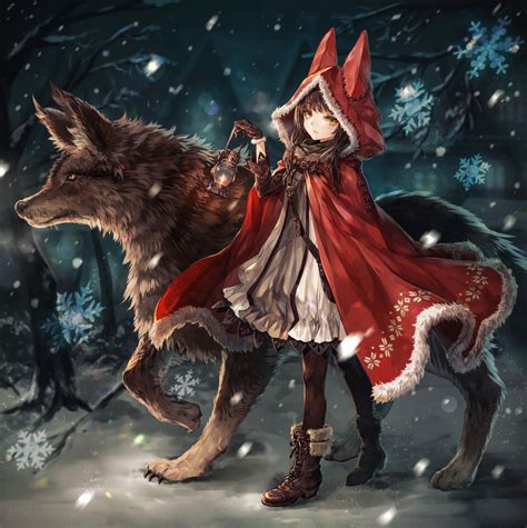 Anime Picture Little Red Riding Hood Original Little Red