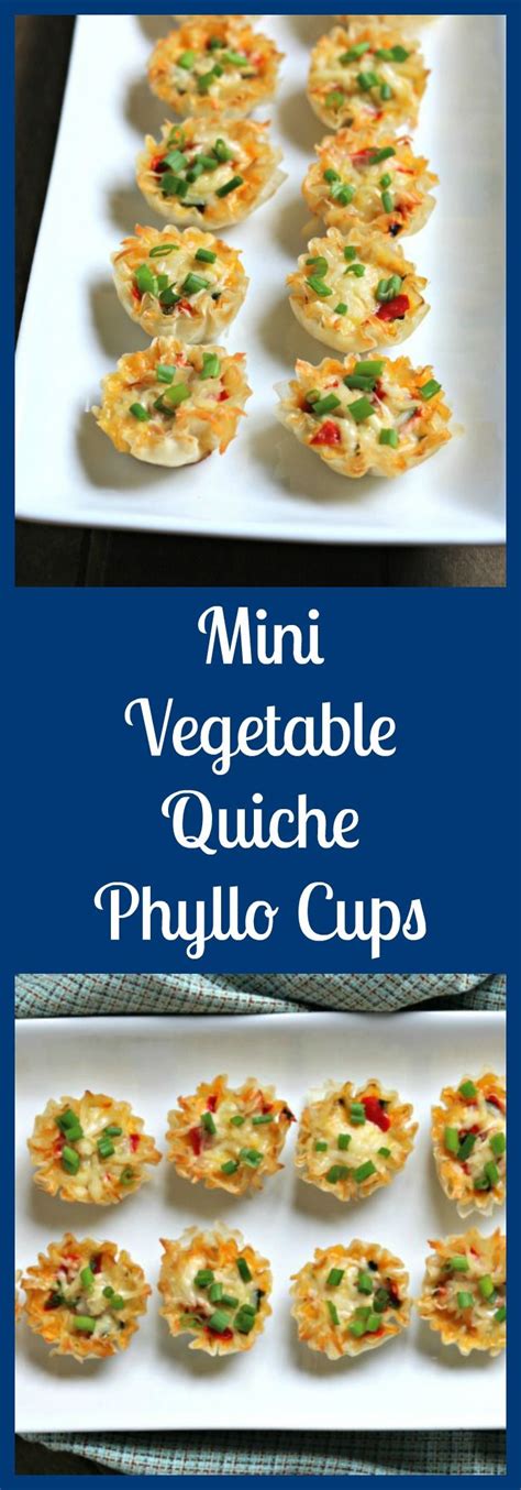 Mini Vegetable Quiche Phyllo Cups Recipe Vegetarian Breakfast