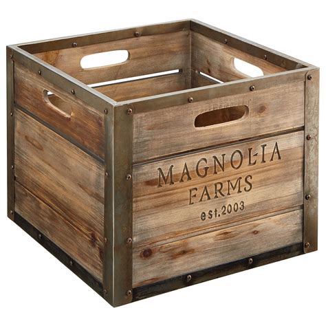 Magnolia Farms Produce Crate by Magnolia Home | Magnolia home decor, Crate storage, Magnolia farms