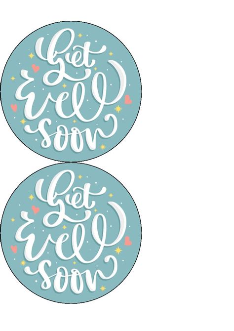 Get Well Soon Edible Cake And Cupcake Toppers Incredible Cake Toppers