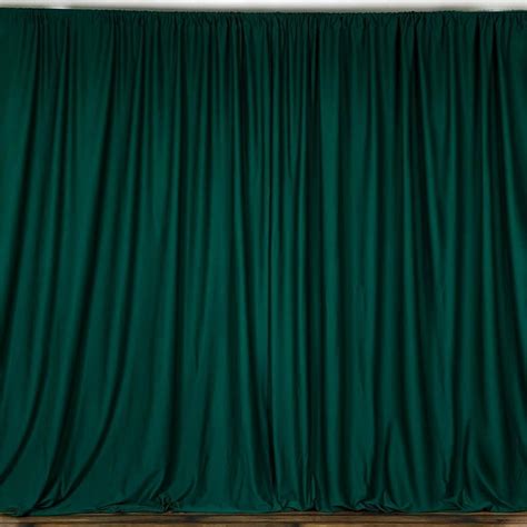 10 X 10 Ft Hunter Green Curtain Polyester Backdrop Drapes Panels W