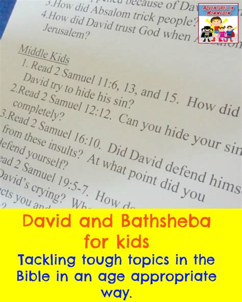 David And Bathsheba For Kids