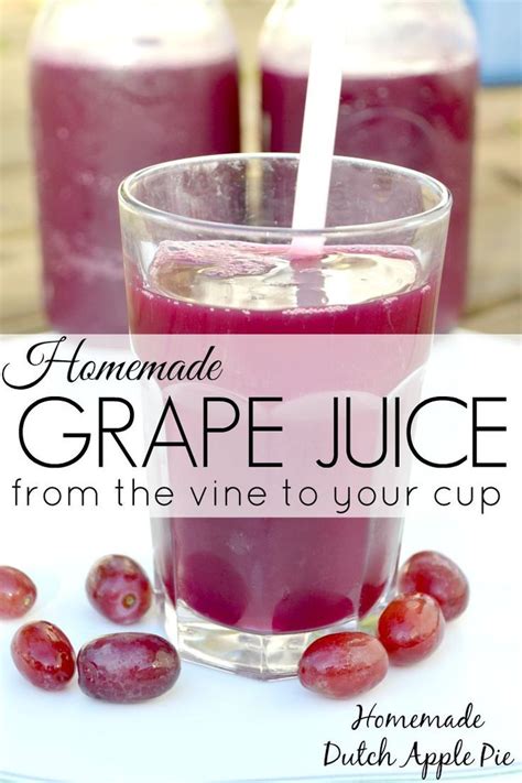 Homemade Grape Juice From The Vine To Your Cup Recipe Homemade