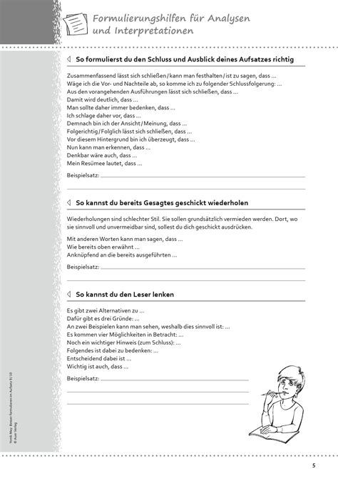 Sekundarstufe I Unterrichtsmaterial Deutsch Texte Schreiben