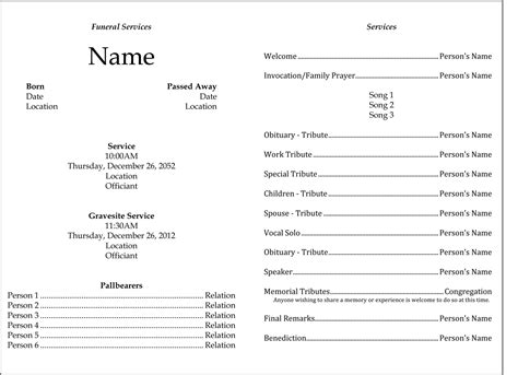 Funeral Template - Edel Alon