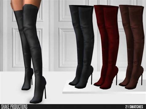 Shakeproductions 598 High Heel Boots Mod Sims 4 Mod Mod For Sims 4