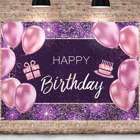 Buy Pakboom Happy Birthday Banner Backdrop Birthday Party Decorations Supplies For Girl Women
