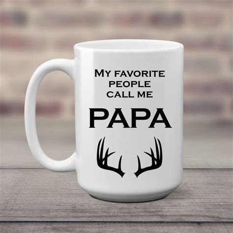 My Favorite People Call Me Papa Mug T For Grandpa Deer Etsy