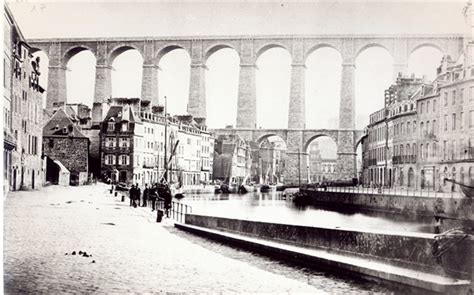 The Viaduct At Morlaix C1880 Bw Phot French Photographer En