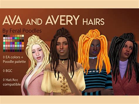 Ava Hair By Feralpoodles At Tsr Sims 4 Updates