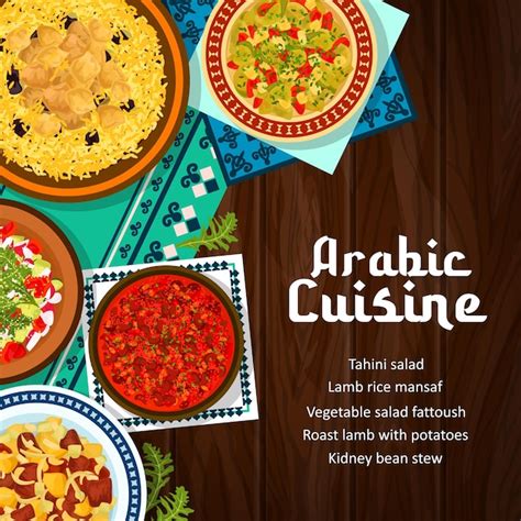 Premium Vector Arabic Cuisine Menu Cover