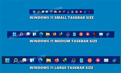 How To Change Taskbar Size In Windows 11 Droidwin