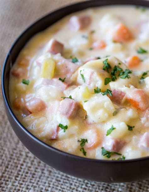 Crock Pot Ham And Potato Soup Healthy Recipes