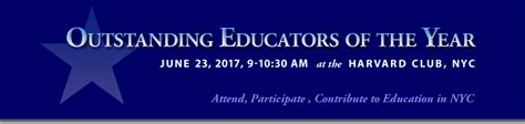 Outstanding Educators Of The Year 2017 Education Update