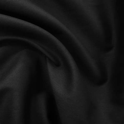 Stoffe Endless Uses For This Fabric Black Cotton Lycra Poplin Fabric Sold Per Metre Haus