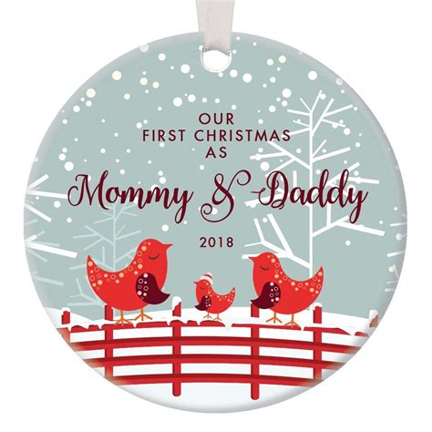 Shop 100+ unique christmas gift ideas for dad, hand curated in our 2021 guide for fathers. Our First Christmas as Mommy and Daddy 1st Xmas Ornament for New Parents Bird Family Mom Dad ...
