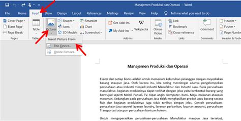 Cara Memasukkan Gambar Ke Microsoft Word Pusat Komputer