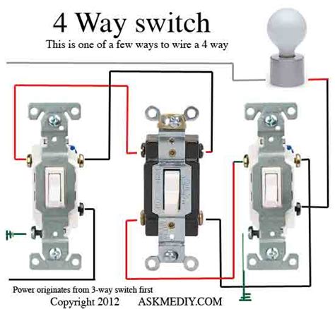 Automating A 3 Way 4 Way 3 Way Switch Wiring Without Neutral Line
