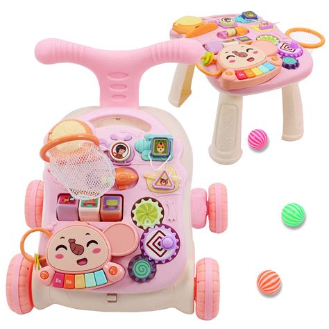 Sit To Stand Learning Walker 2 In 1 Baby Walker With Wheels Baby