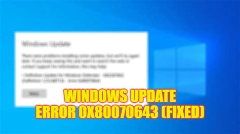 Fix Windows Update Error X