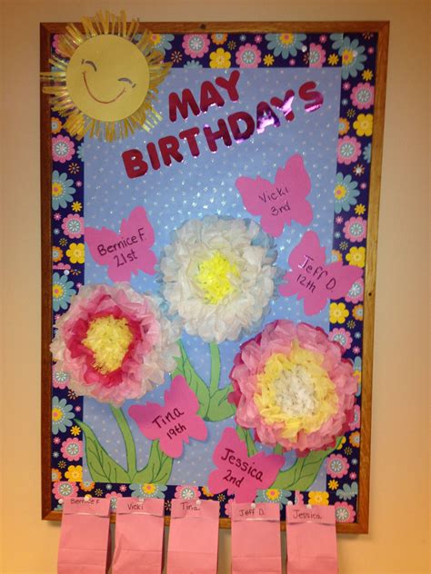May Birthday Board For Work Birthday Bulletin Birthday
