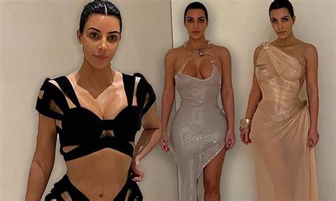 Kim Kardashian Showcases Her Hourglass Figure In Eye Catching Looks