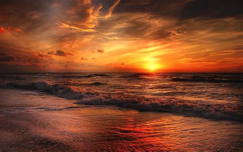 X Sunset Beach X Resolution Hd K Wallpapers Images Backgrounds Photos And