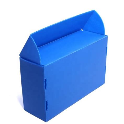 Collapsible Corrugated Plastic Storage Boxes With Lid Flute