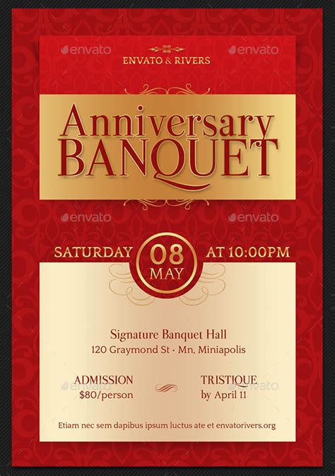 14 Banquet Flyer Template Free And Premium Downloads