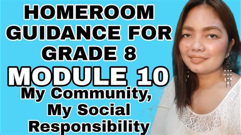 Homeroom Guidance For Grade 8 Module 10 Youtube