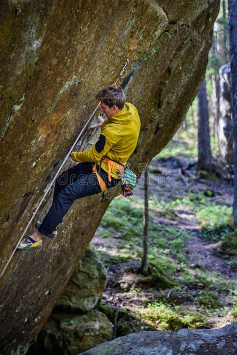 Extreme Sport Climbing Rock Climber Outdoor Lifestyle Scandinavia