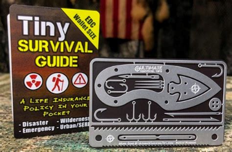 Ultimate Survival Tips Tiny Survival Guide And Tiny Survival Card